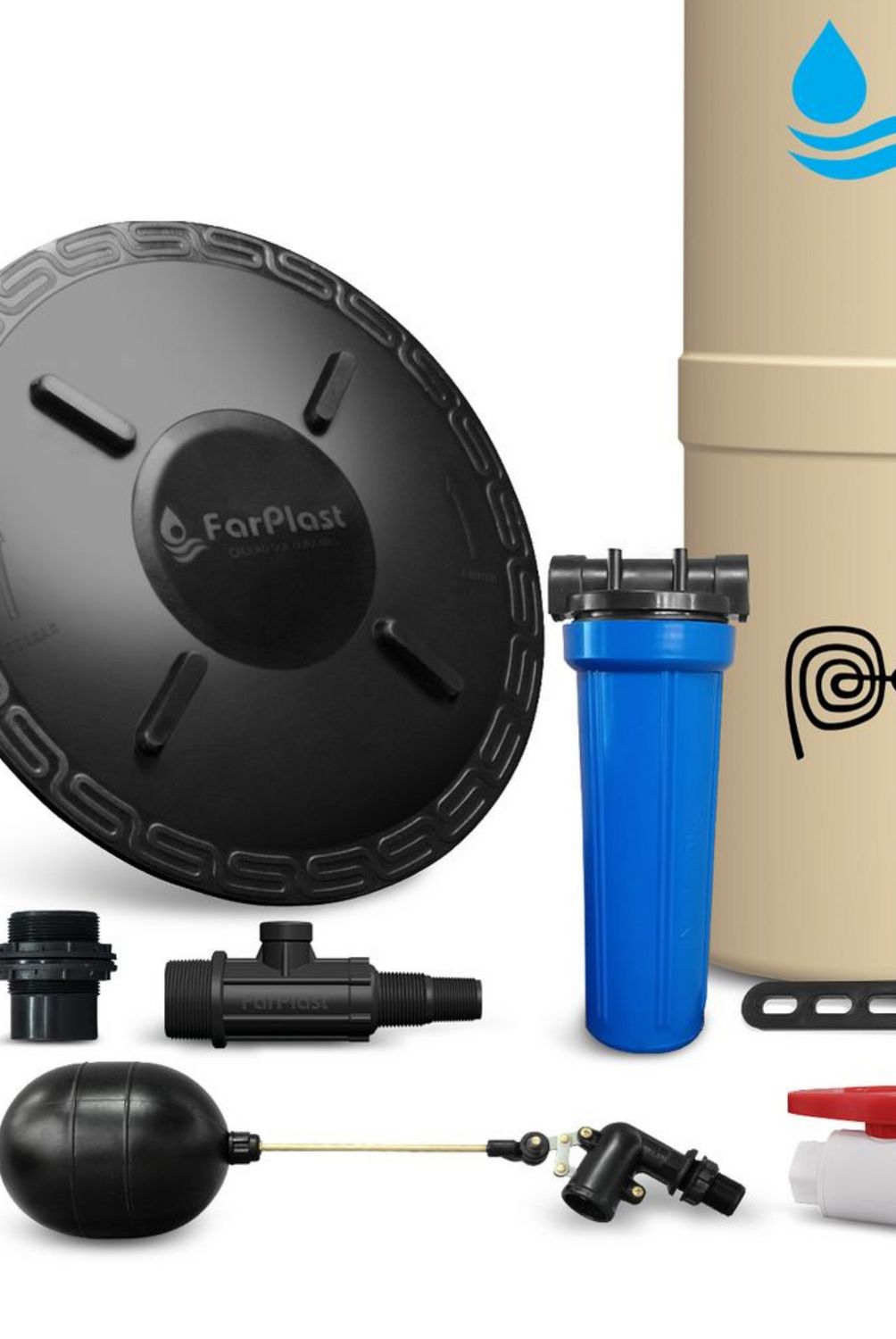 FARPLAST - Tanque de agua Arena Farplast 1100L + Accesorios