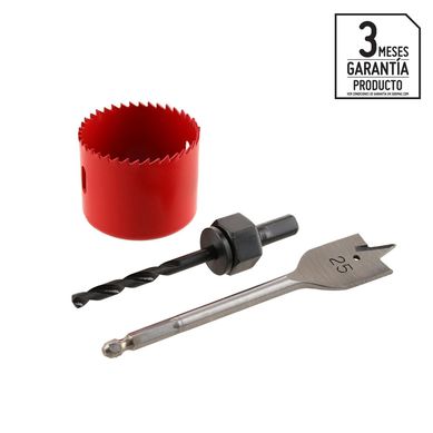 Set para Instalara Cerradura 3 Piezas bauker