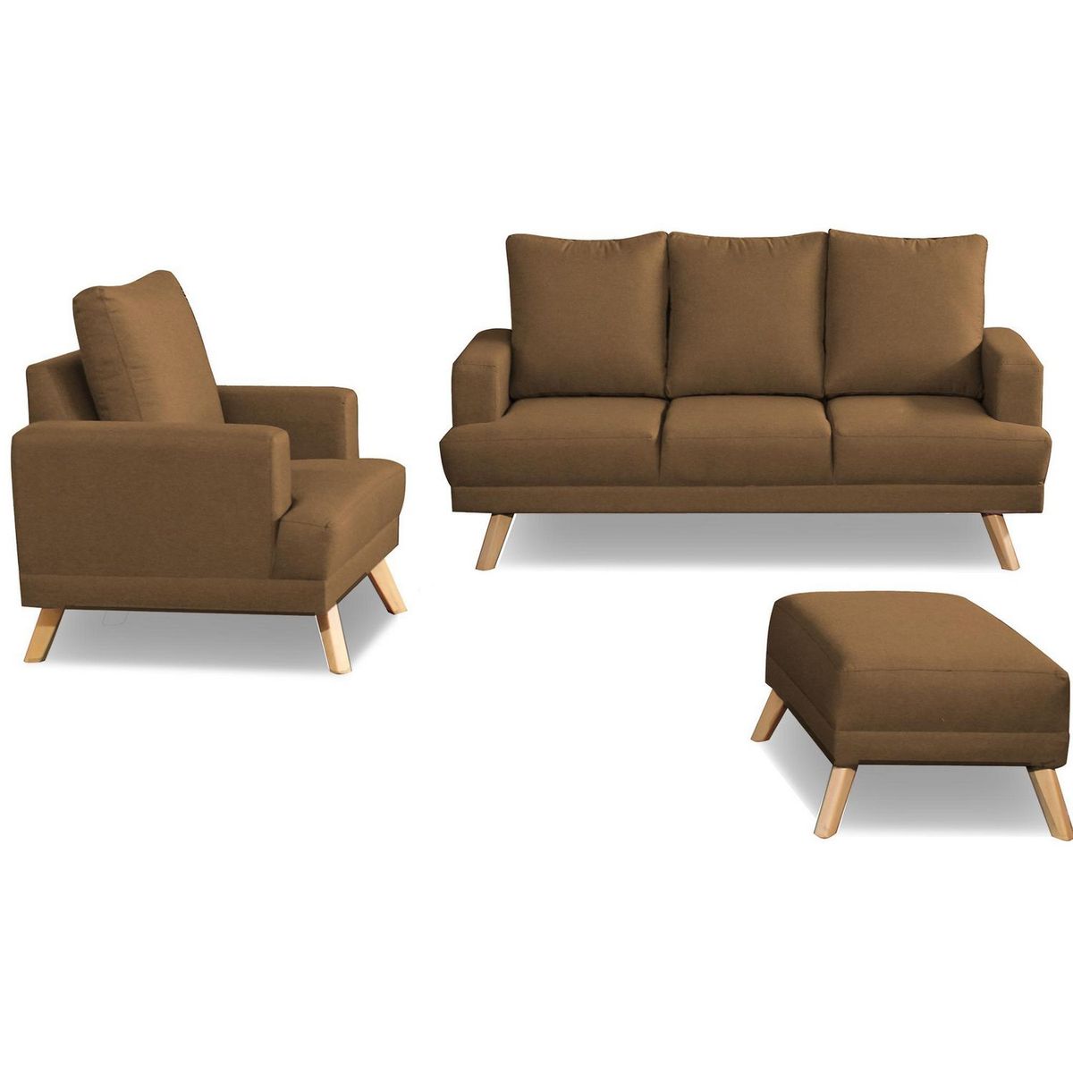 CASA BELLA - Juego de Sala 3-1 + Banqueta Verona