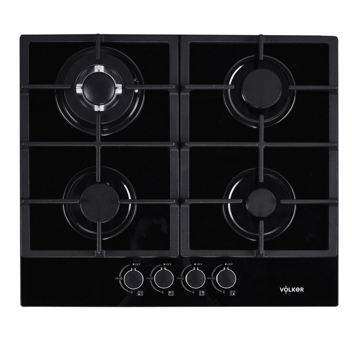 VOLKER - Cocina empotrable Gas Volker CE60C5 X4 Quemadores