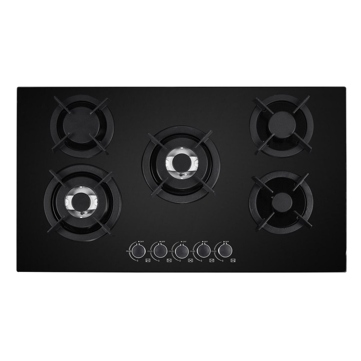 VOLKER - Cocina empotrable Gas Volker CE87D2 X5 Quemadores