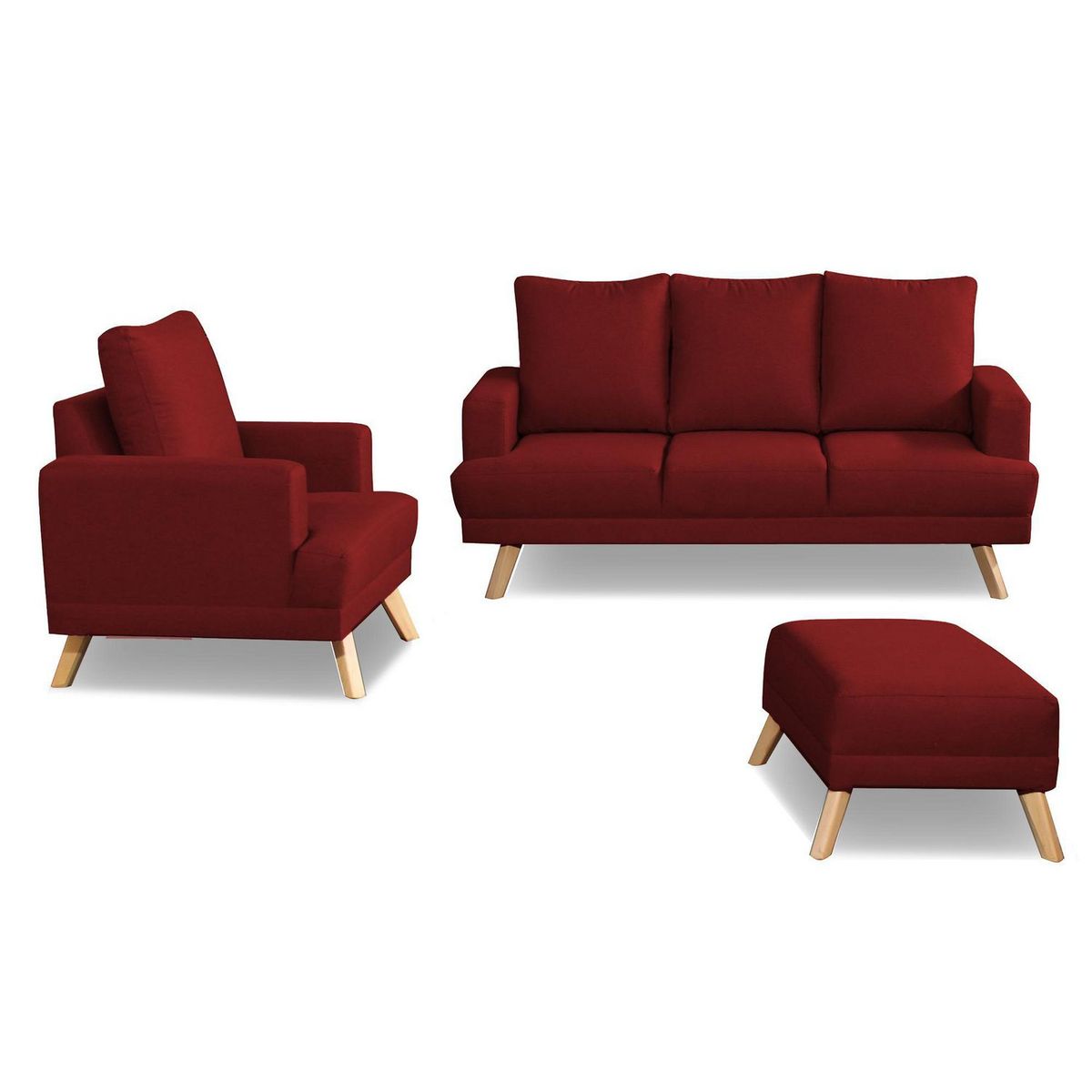 CASA BELLA - Juego de Sala 3-1 + Banqueta Verona