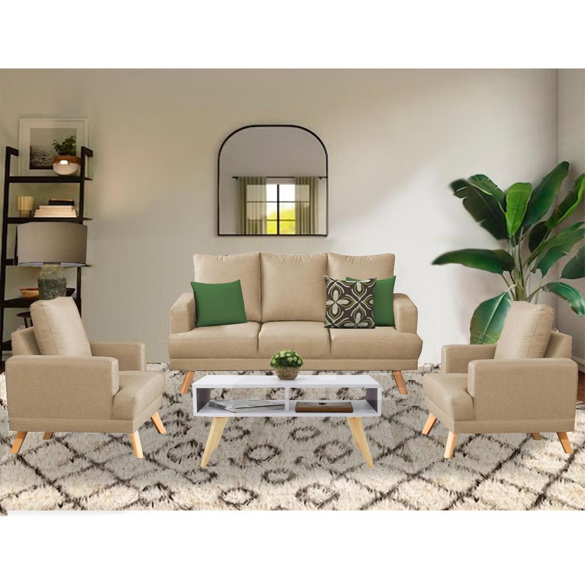 CASA BELLA - Juego de Sala 3-1-1 Verona