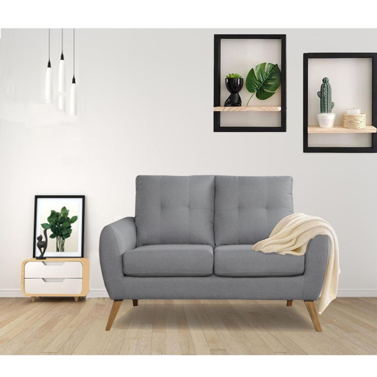 CASA BELLA - Sofá 2 Cuerpos Cagliari