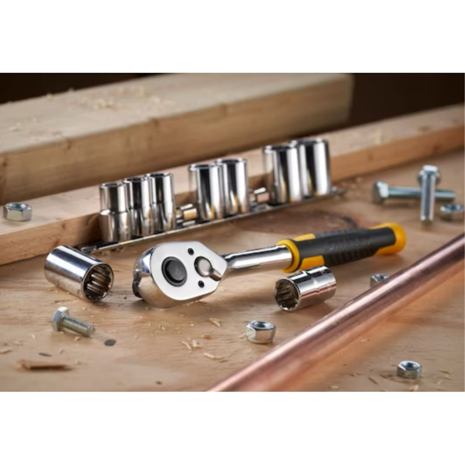 Ggj Llave De Trinquete De 72 Dientes, Mango Curvo De 3/8 | Meses Sin