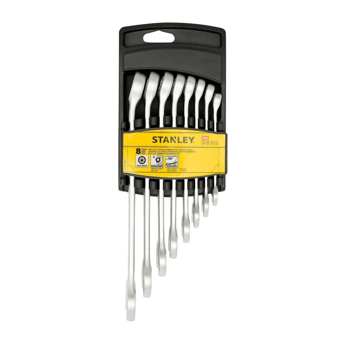 STANLEY - Juego de Llaves  Combinadas Stanley  8 Piezas