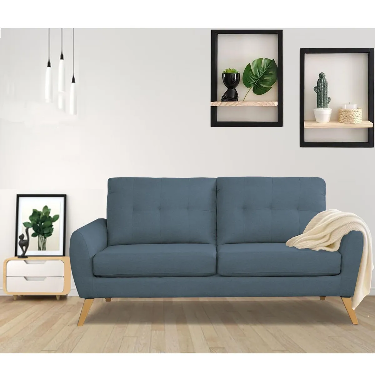 CASA BELLA - Sofá 3 Cuerpos Cagliari