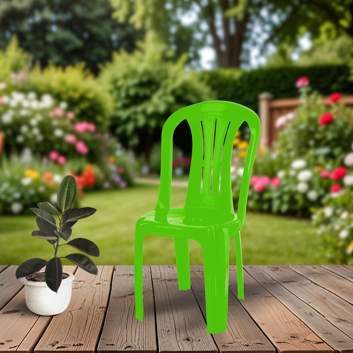 REYPLAST - Silla de Plástico Top Elegant Verde