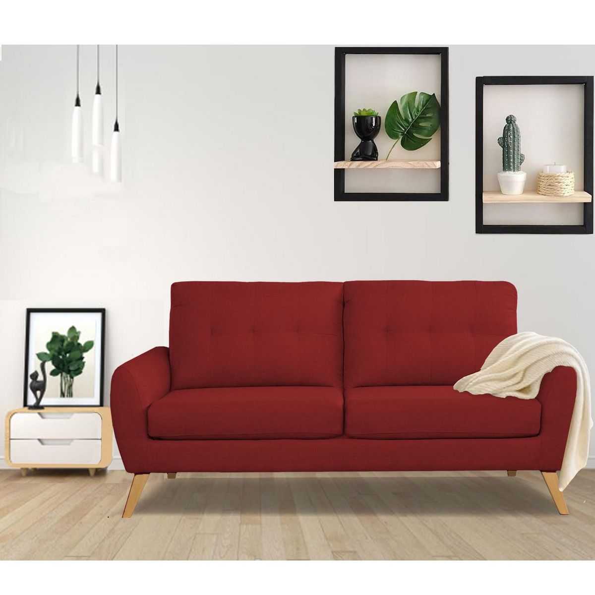 CASA BELLA - Sofá 3 Cuerpos Cagliari