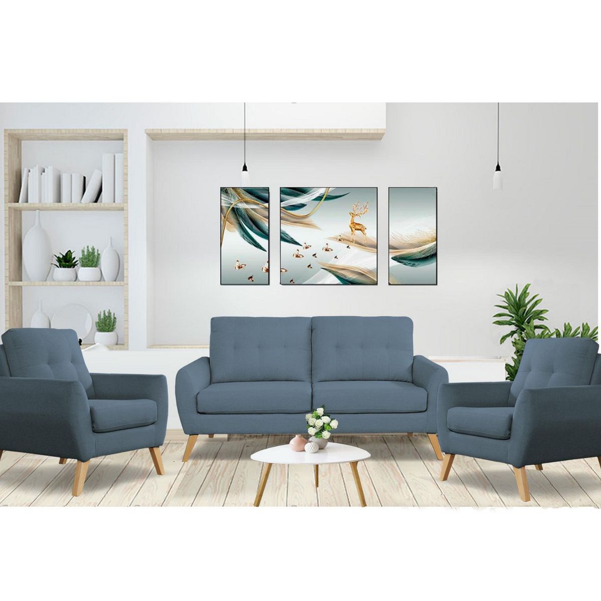 CASA BELLA - Juego de Sala 3-1-1 Cagliari