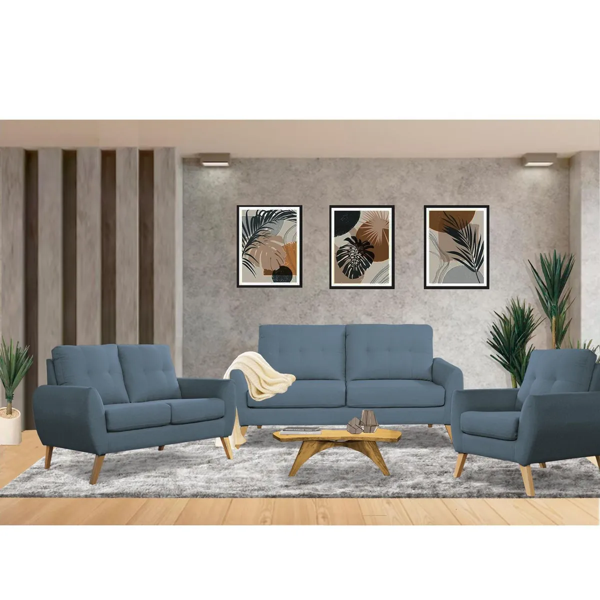 CASA BELLA - Juego de Sala 3-2-1 Cagliari