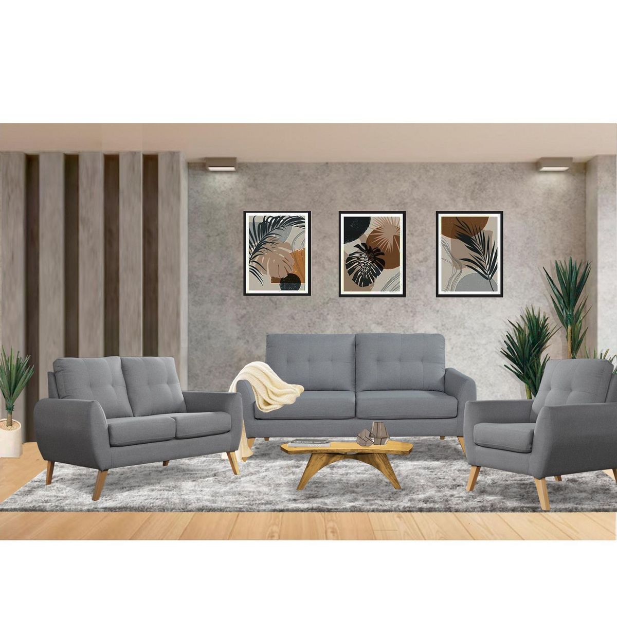 CASA BELLA - Juego de Sala 3-2-1 Cagliari