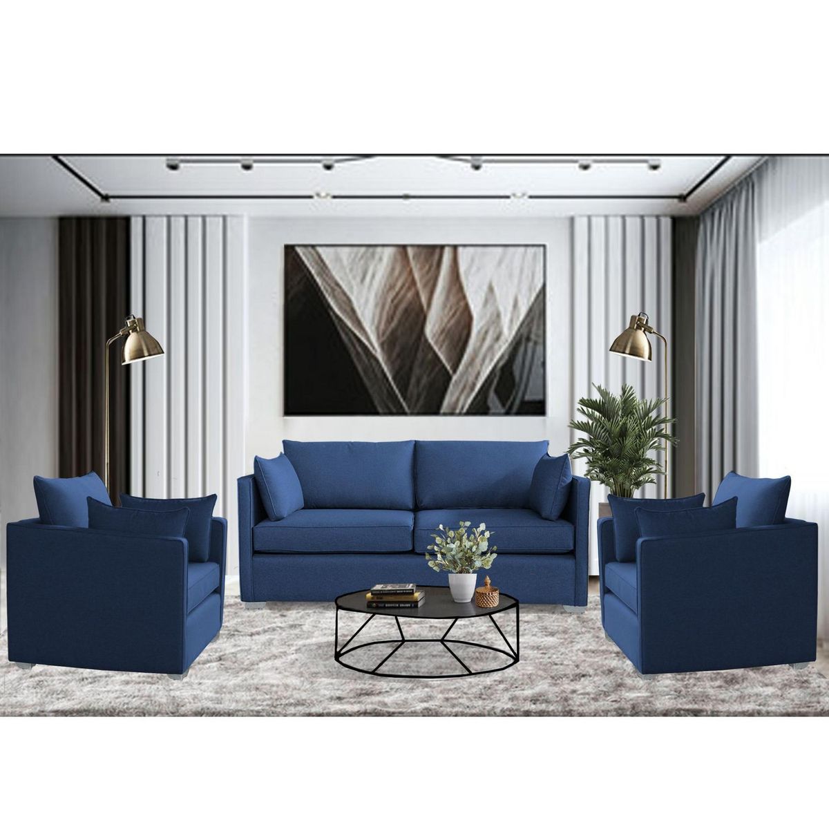 CASA BELLA - Juego de Sala 3-1-1 Modena