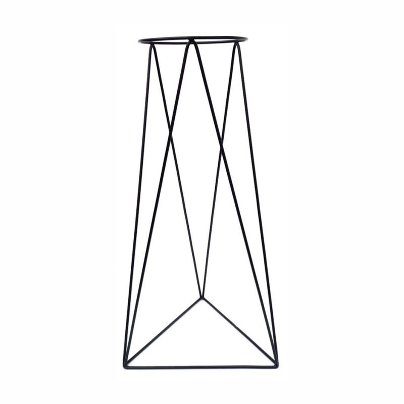  - Porta Macetas de Pie Triangular 70cm Metal