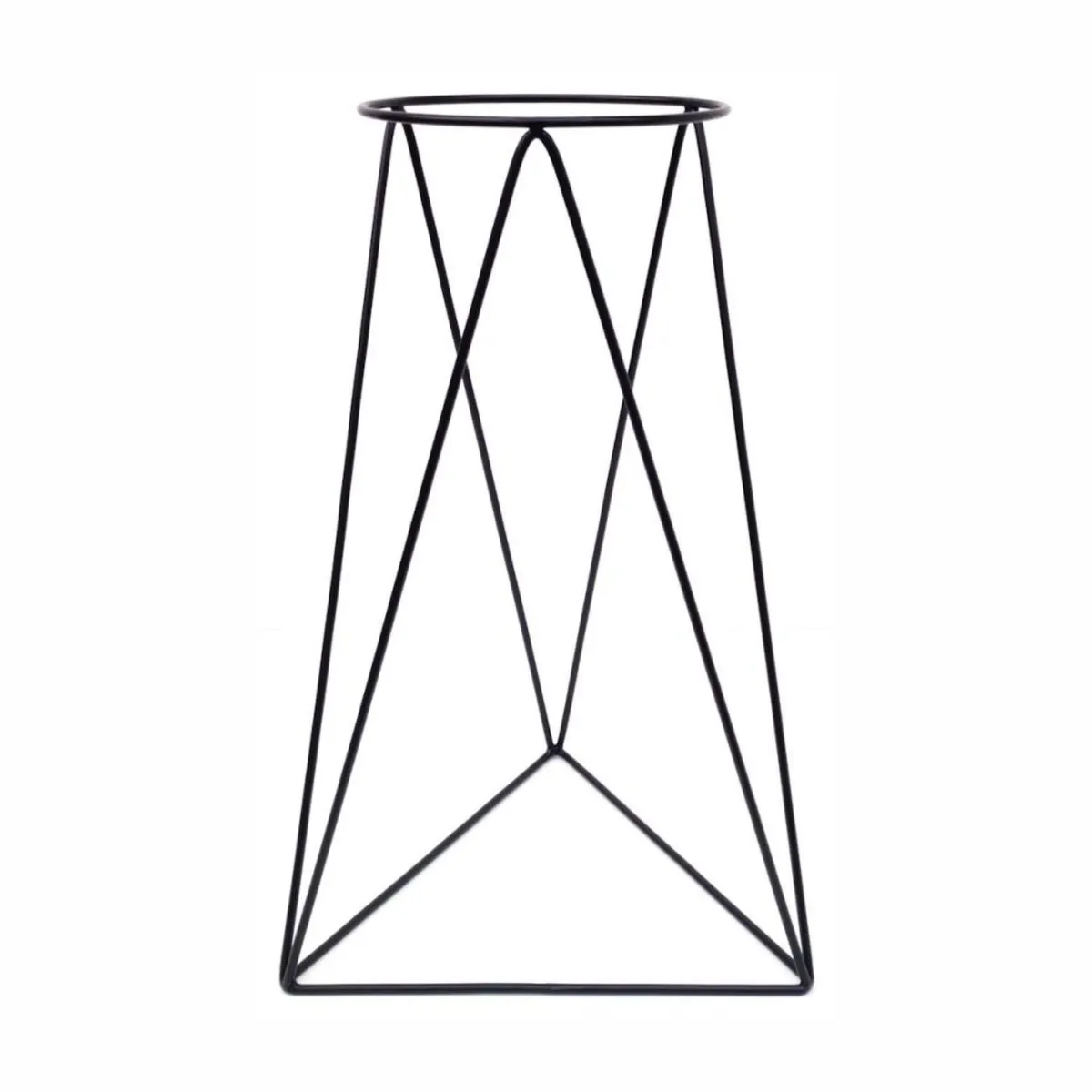 GENERICO - Portamacetas de Pie Triangular 40cm Metal