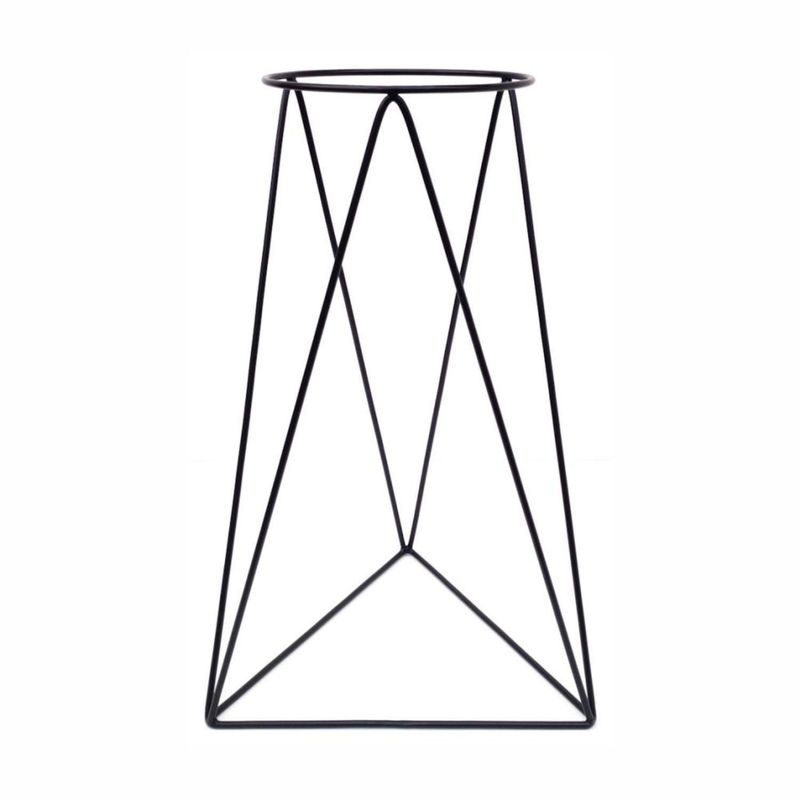  - Porta Macetas de Pie Triangular 40cm Metal