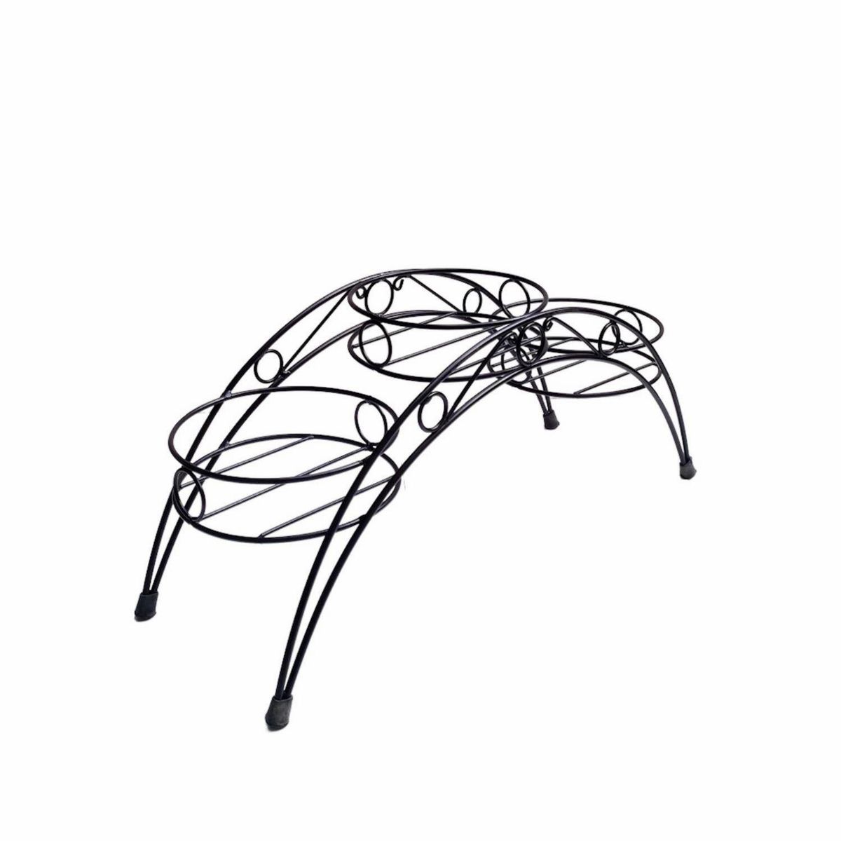 GENERICO - Portamacetas Arco 3 Macetas Metal