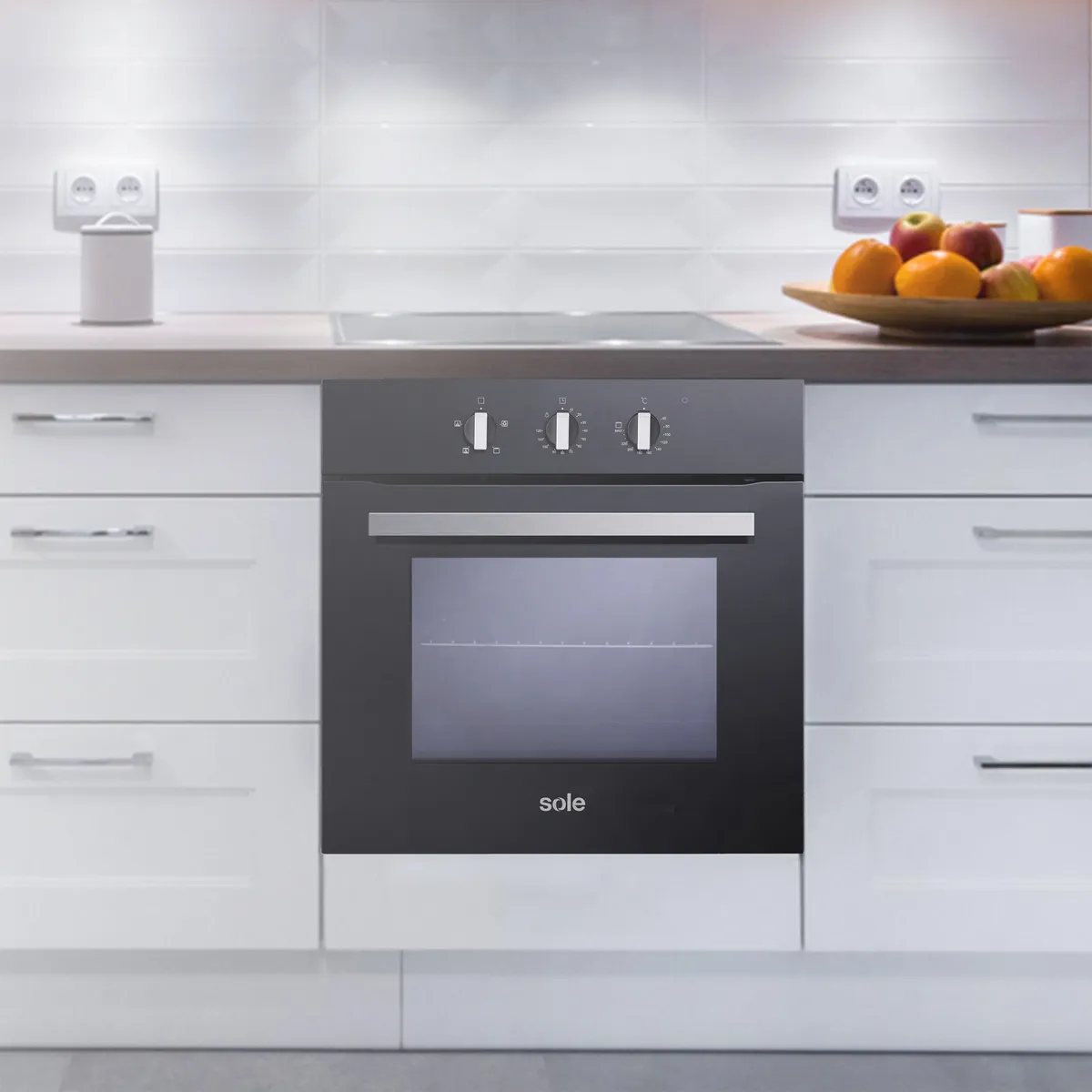 SOLE - Horno Empotrable Eléctrico 57L Sole SOLHO013V2 Negro