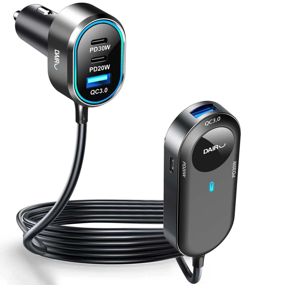 DAIRU - Cargador de Carga Rápida Dairu USBX6 con Cable CH-5050RS