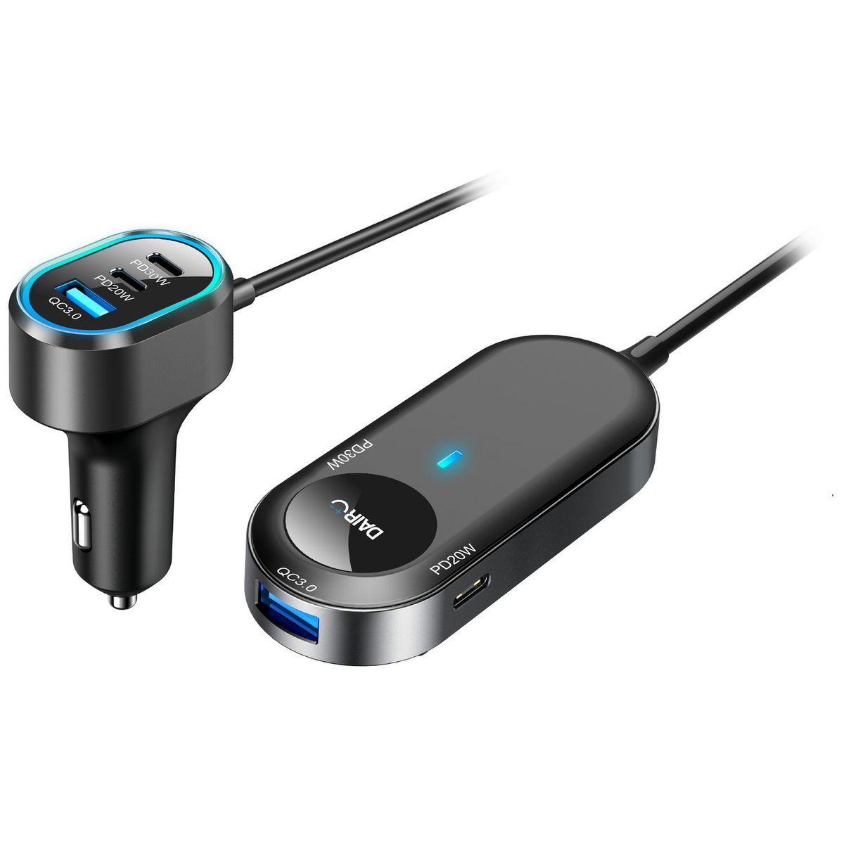 DAIRU - Cargador de Carga Rápida Dairu USBX6 con Cable CH-5050RS