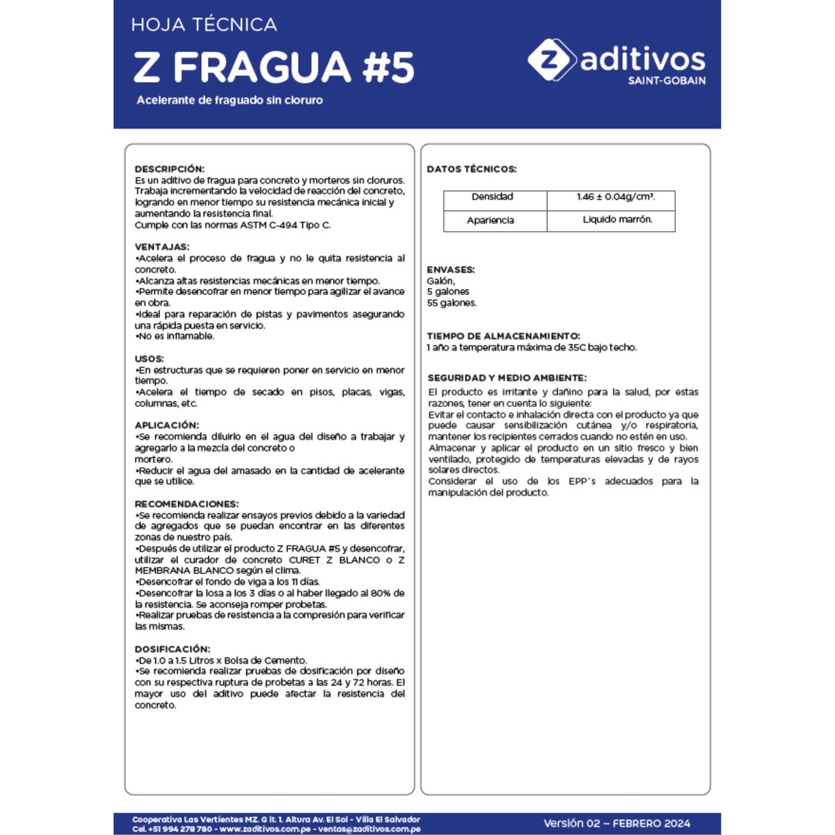 Acelerante de Fragua 5 x Gl Z Aditivos, marca  - Foto 2