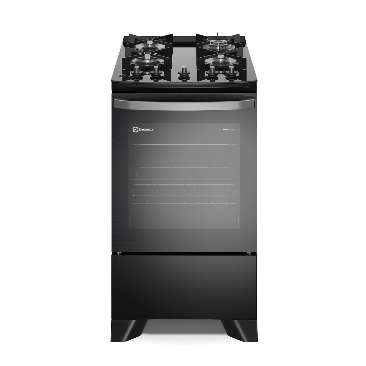 ELECTROLUX - Cocina Electrolux a Gas 4 Hornillas FE4GP Negro