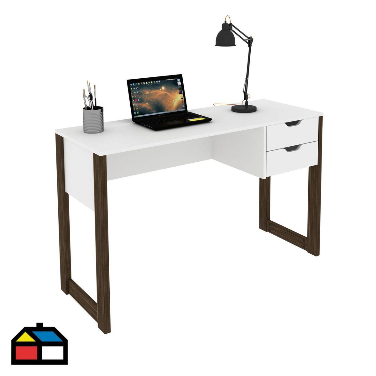 BONNO - Escritorio Blanco Melamina Chester