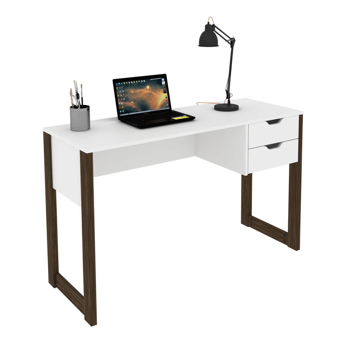 BONNO - Escritorio Blanco Melamina Chester