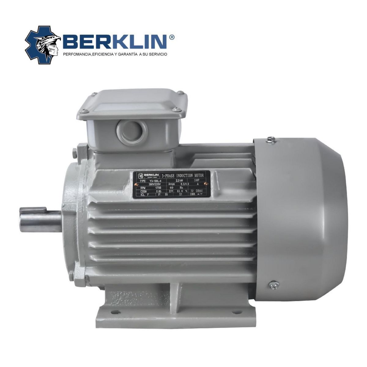  - Motor Eléctrico Trifásico 3HP 1750RPM Berklin