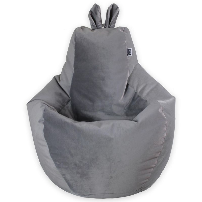 TACATACAPUFFS - Puff Terciopelo Rabbit Plomo