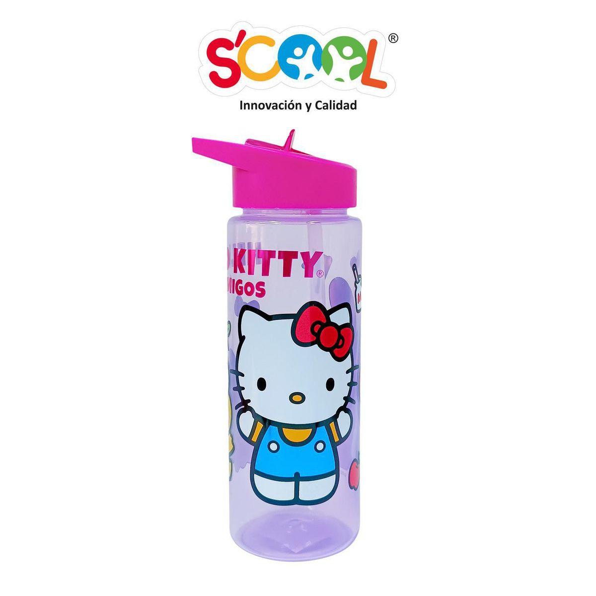 SCOOL - Tomatodo 590ml con Caña Hello Kitty Scool