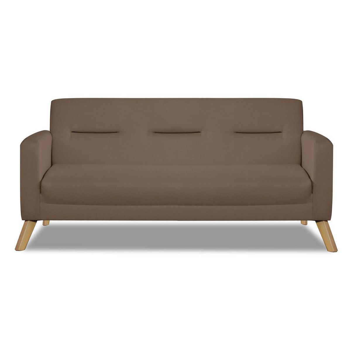 CASA BELLA - Sofá 3 Cuerpos Bolzano Marrón