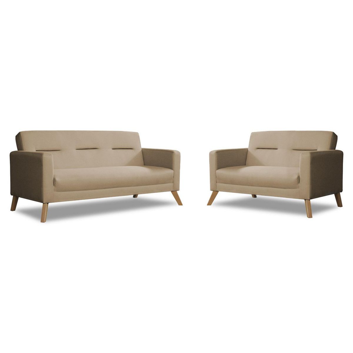 CASA BELLA - Juego de Sala 3-2 Cuerpos Bolzano Beige