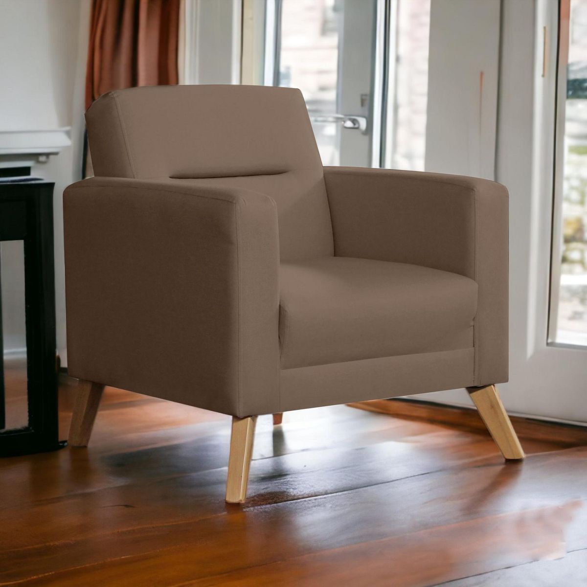 CASA BELLA - Sofá 1 Cuerpo Bolzano Marrón