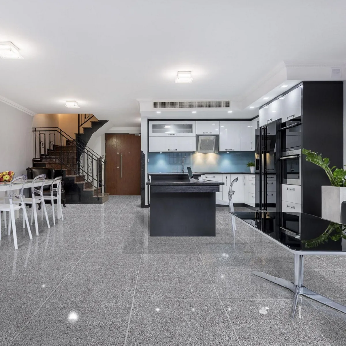 SCOP - Cerámica Gris 60x60 Marmoladas Brillante 1.48 m2