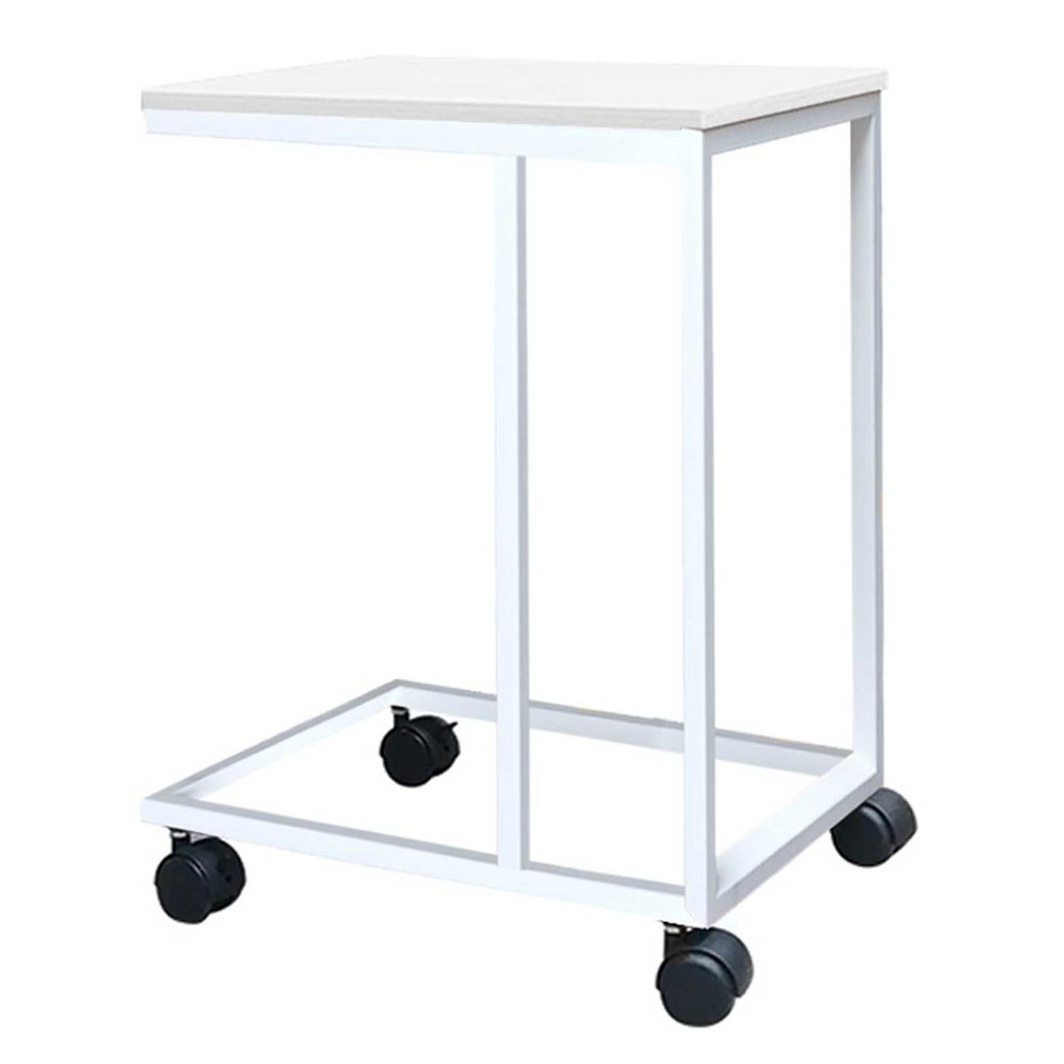 ZIYAZ - Muebles Auxiliar con Garrucha Blanco