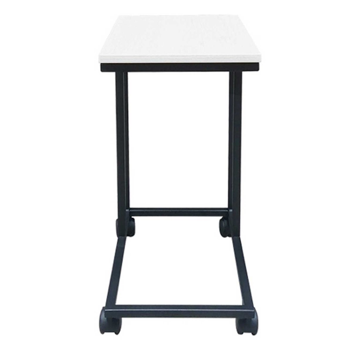 ZIYAZ - Muebles Auxiliar con Garrucha Blanco/Negro