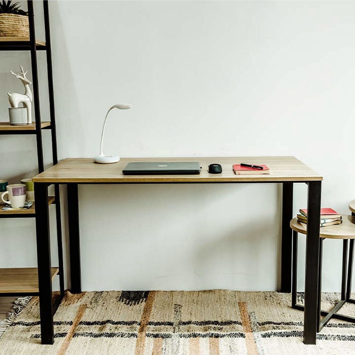 ZIYAZ - Escritorio Krona 120x60cm Negro/Cenizo