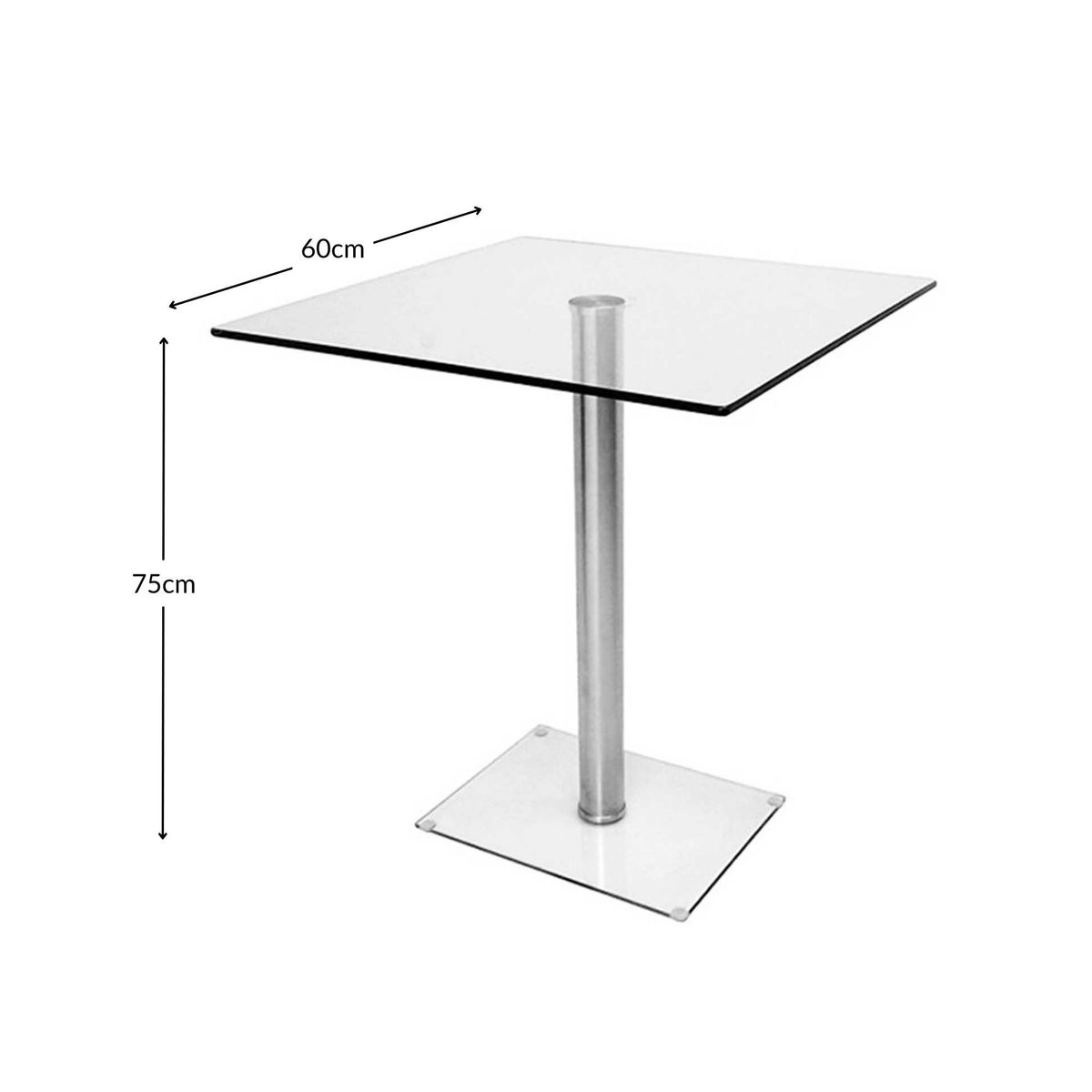 ZIYAZ - Mesa de Comedor Vidrio Simplex