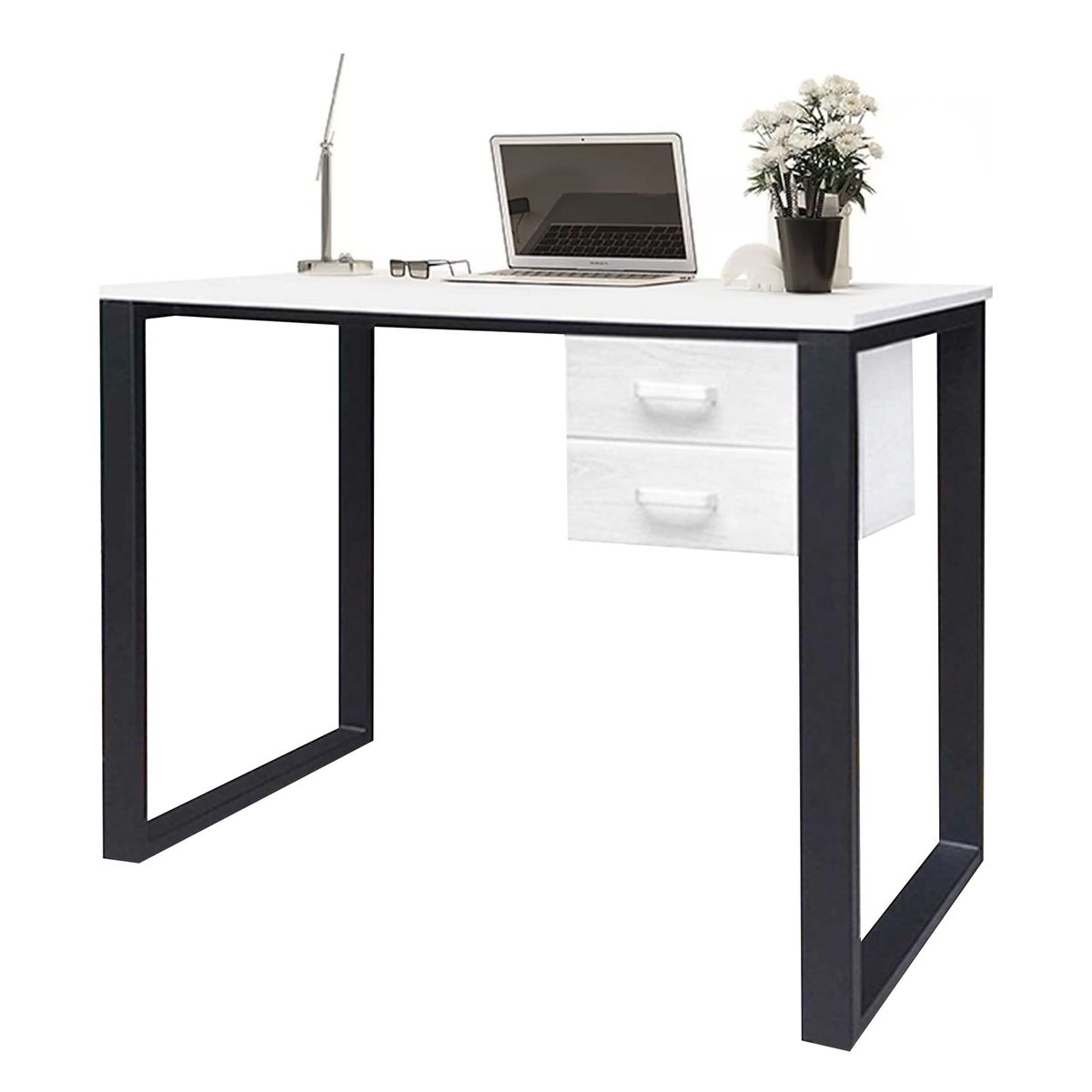 ZIYAZ - Escritorio OH Blanco/Negro