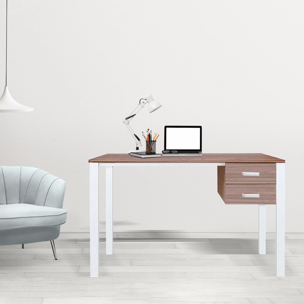 ZIYAZ - Escritorio Krona Blanco/Gales