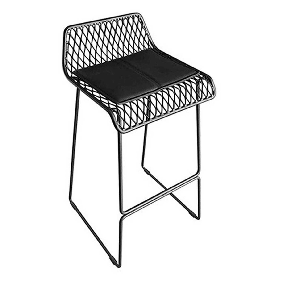 ZIYAZ - Silla Bar 500 Grados con Cojín Negro H75