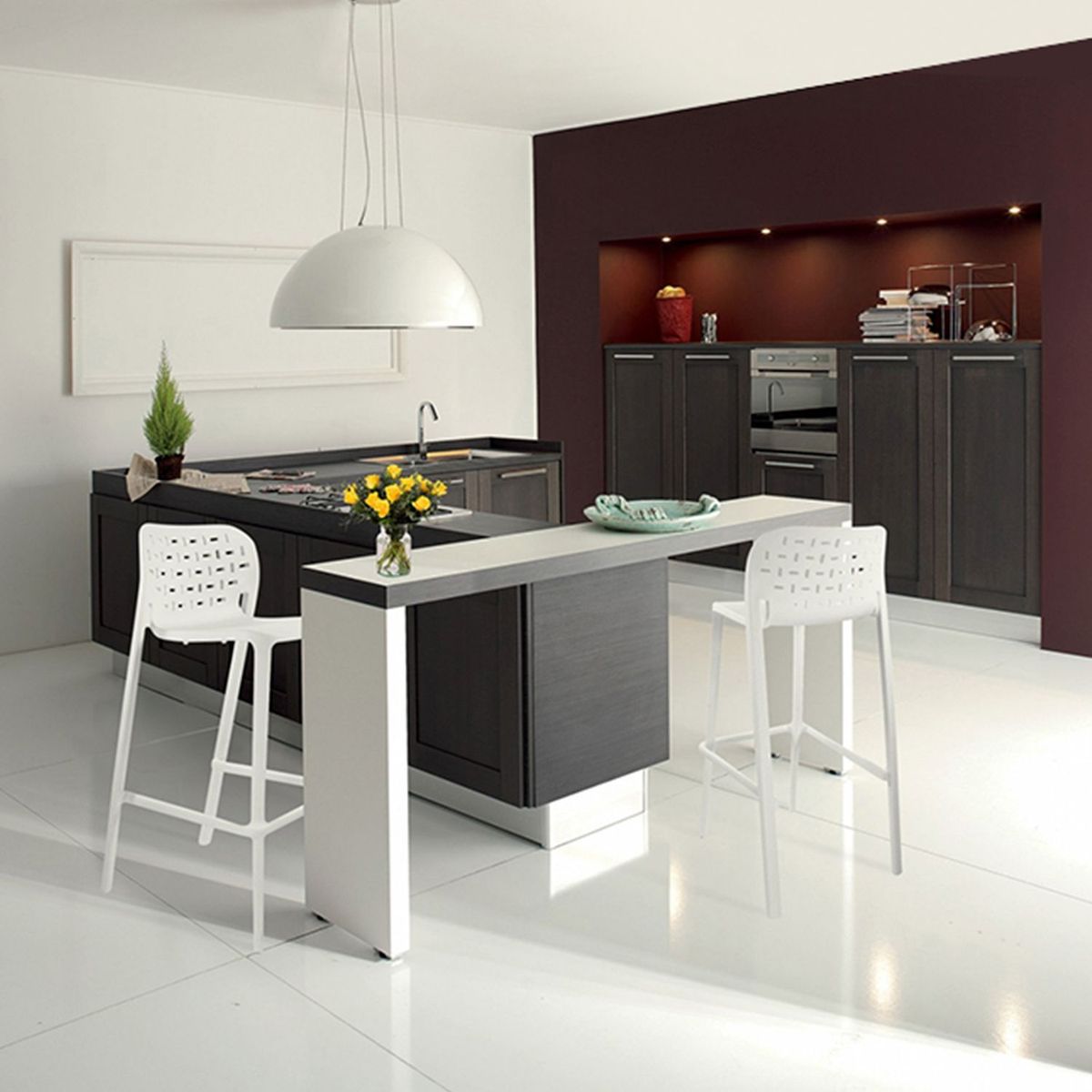 ZIYAZ - Silla Bar Cairo Stool Blanco