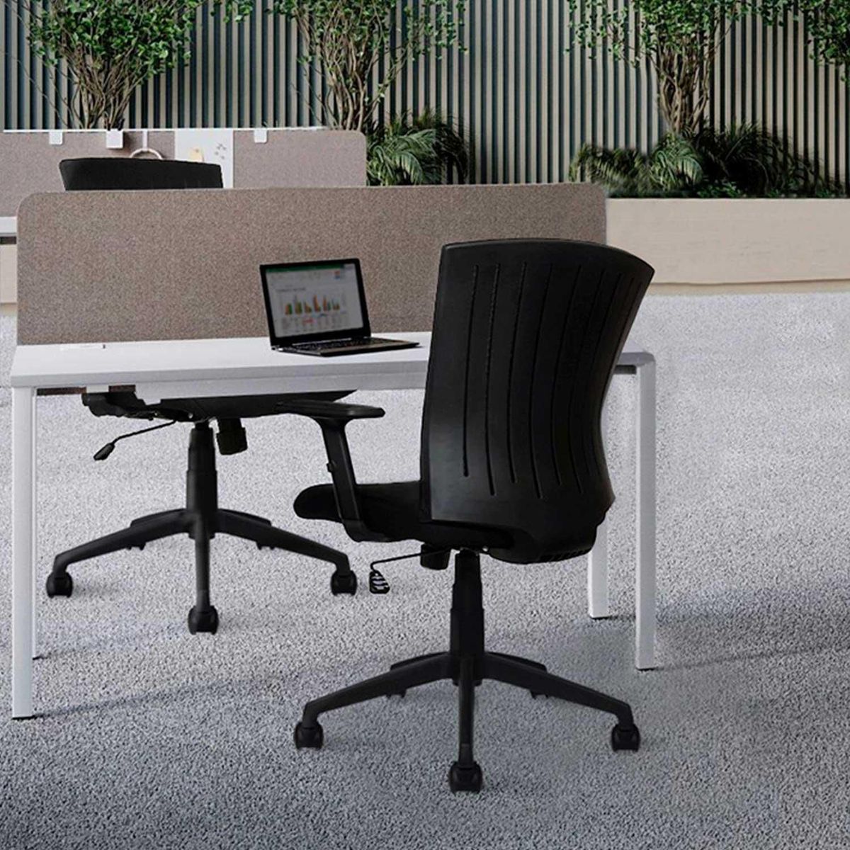 Silla de Oficina Work Negro, marca ZIYAZ - Foto 2