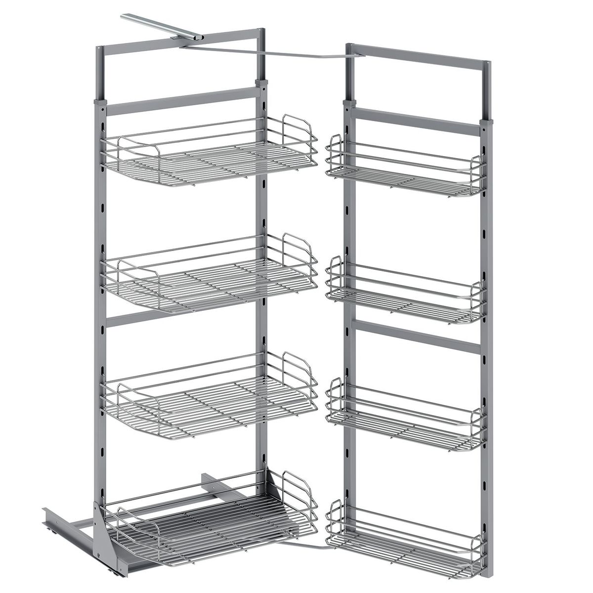  - Alacena Doble de 4 Divisiones Cromado