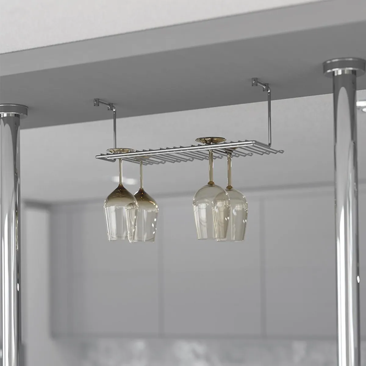  - Porta Copas Cromado 25x16x46 cm