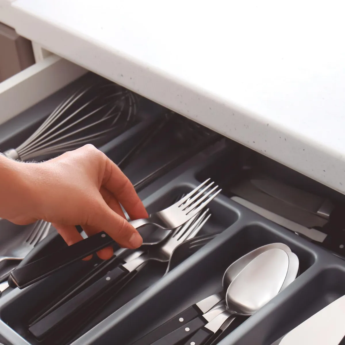  - Porta Cubiertos Gris