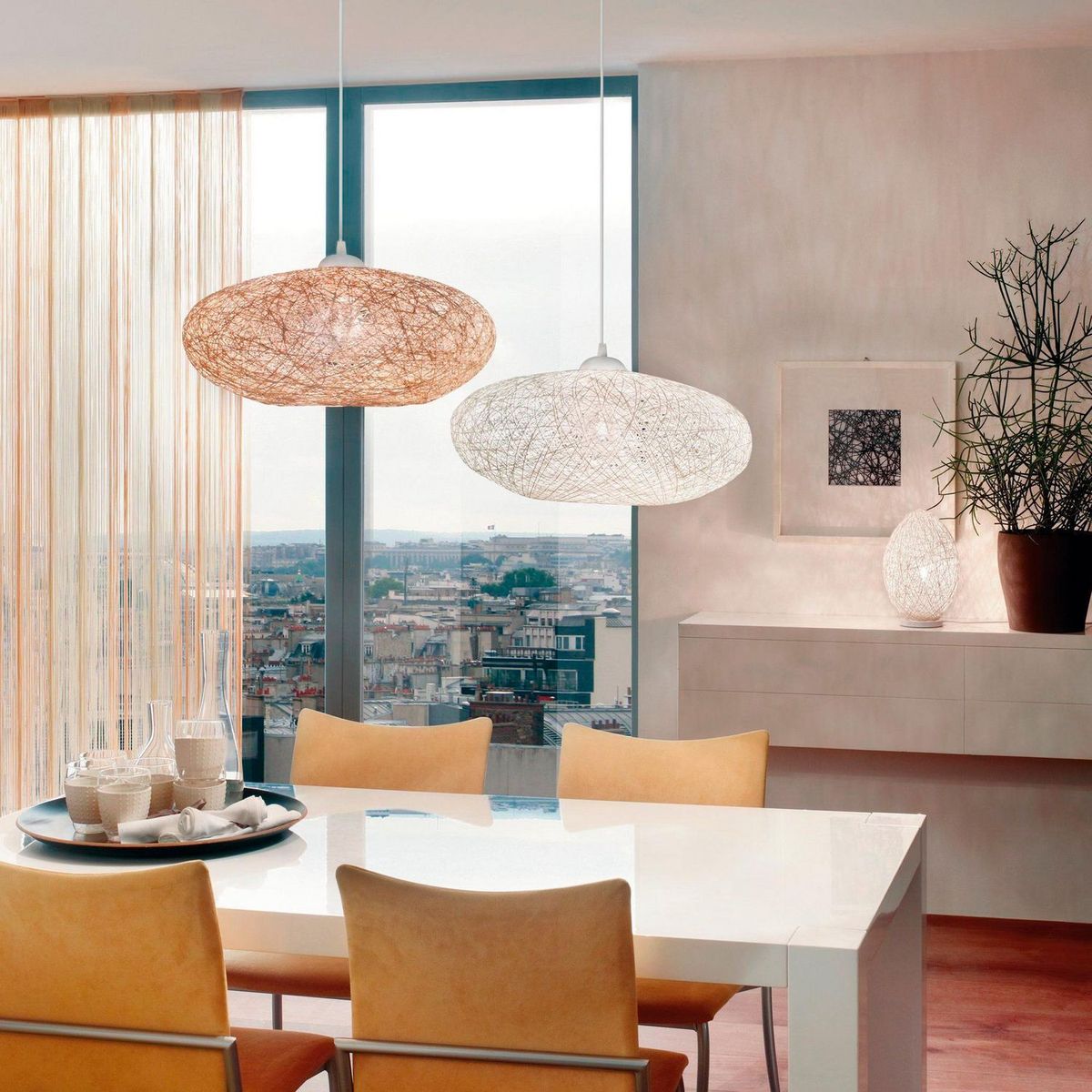 EGLO - Lámpara Colgante Campilo 1L E27 Eglo