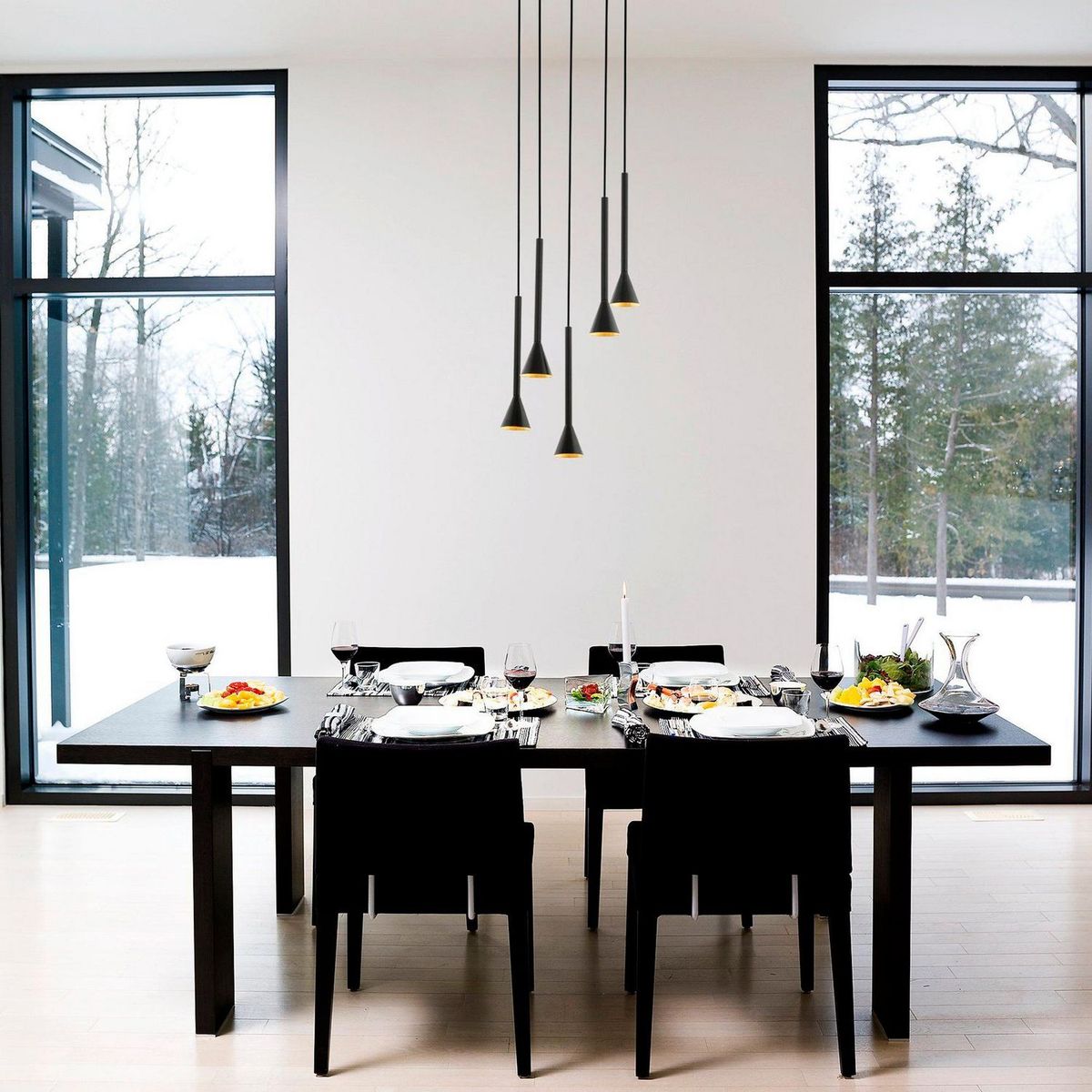 EGLO - Lámpara Colgante Cortaderas 5L GU10 Eglo