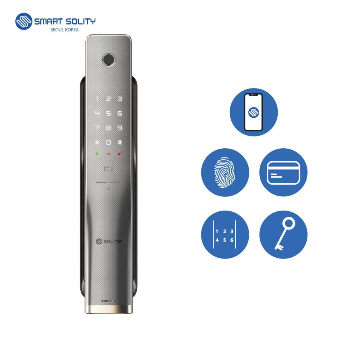 SMART SOLITY - Cerradura Inteligente Smart Solity 4000BK